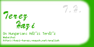 terez hazi business card